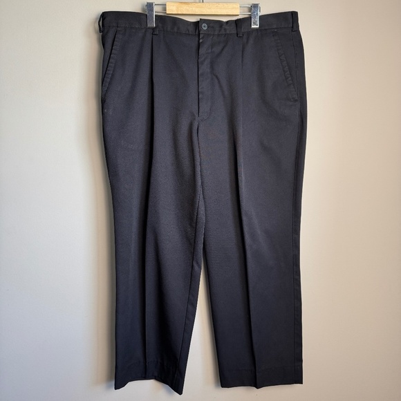 Nike Fit Dry Men's Performance Golf Casual Dress‎ Pants Black 40x32 Outdoor Club - Picture 1 of 16